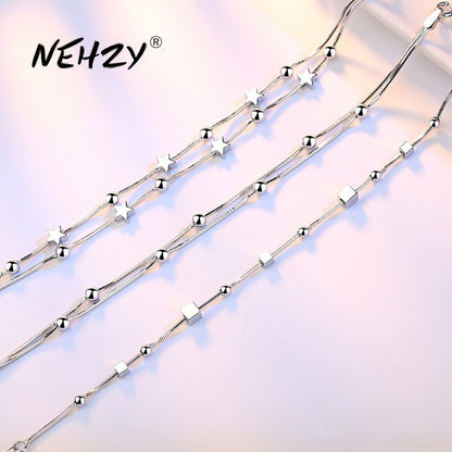 Women's High Fashion Silver Sterling Jewelry Bracelet