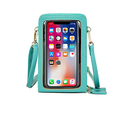 Women's Mini Cross-body Multi-Functional Shoulder/Messenger Bag With Touchable Cell Phone  Screen