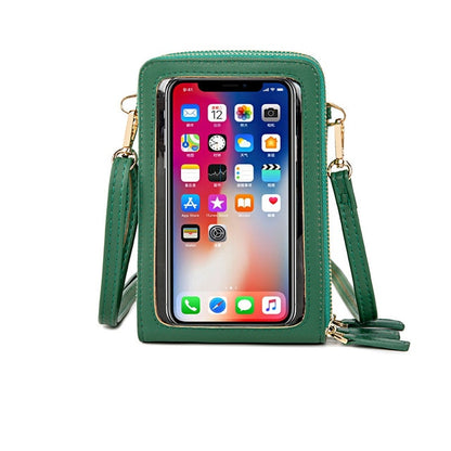 Women's Mini Cross-body Multi-Functional Shoulder/Messenger Bag With Touchable Cell Phone  Screen