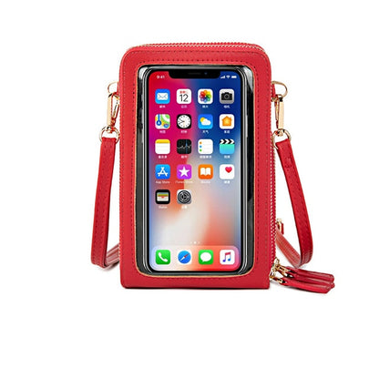 Women's Mini Cross-body Multi-Functional Shoulder/Messenger Bag With Touchable Cell Phone  Screen