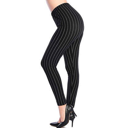 Women Grid Print Plaid Push Up Exercise Fitness Leggings / Pants
