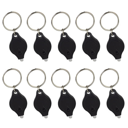 10pcs LED Keychain Flashlight Ultra Bright Key Ring Mini Light Torch for Purse/ Bag